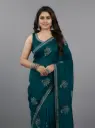 Aarambh Teal Saree