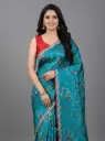Kanakavalli Teal Saree