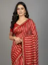 Komal Leheriya Maroon Red Saree