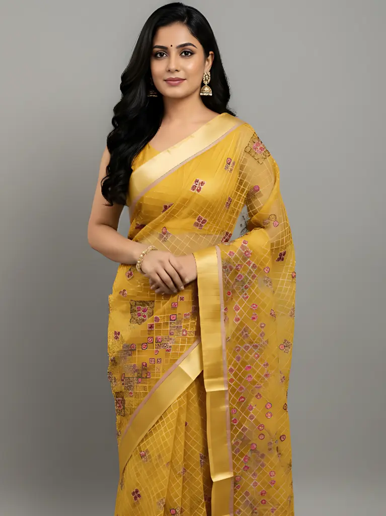 Shagun Mustard Saree