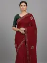 Varnika Maroon Saree