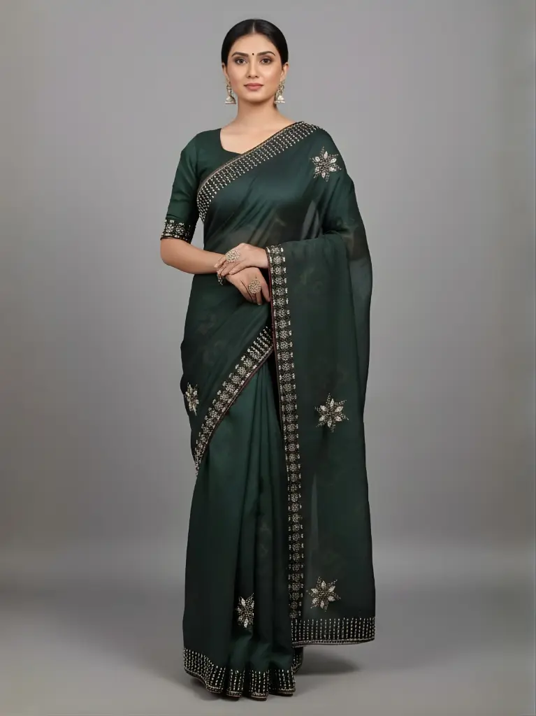 Varnika Green Saree