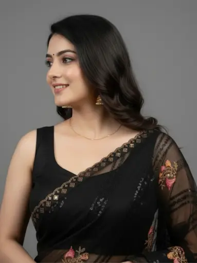 Prernaa Black Saree