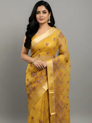 Shagun Mustard Saree